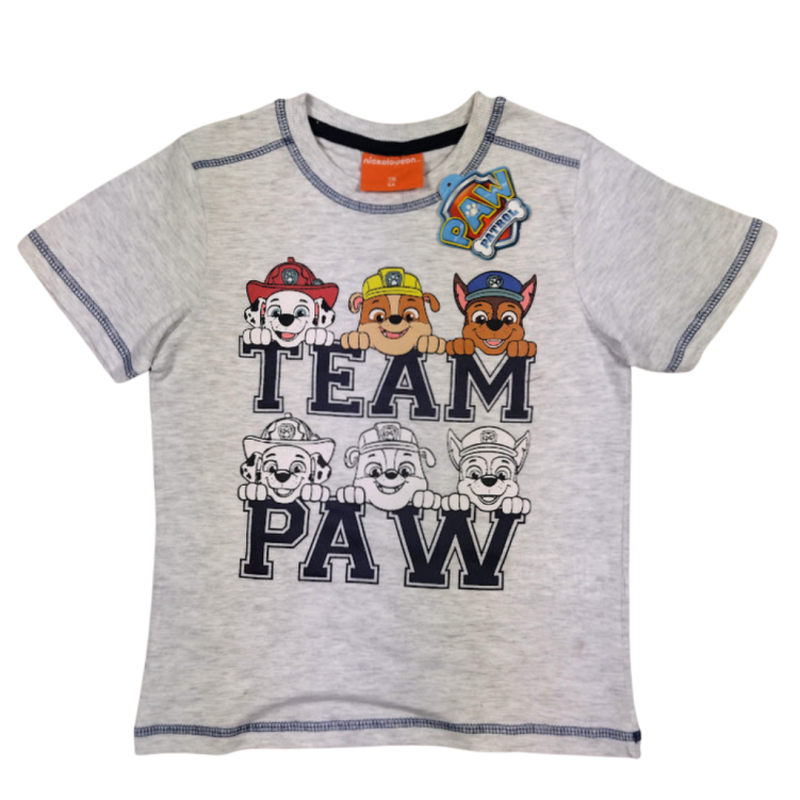 Сива блуза с къс ръкав PAW PATROL